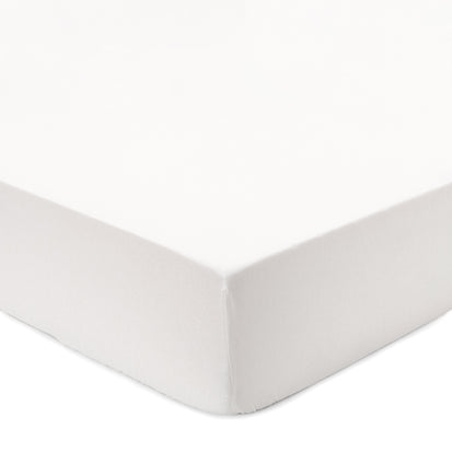 Tolosa Fitted Sheet white, 50% linen & 50% cotton