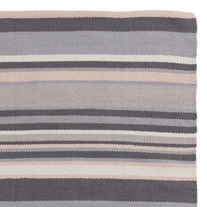 Mandana Rug dark grey & grey & powder pink, 100% cotton