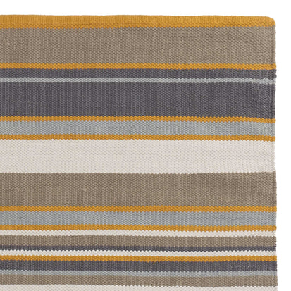 Mandana Rug dark grey & olive green & mustard, 100% cotton