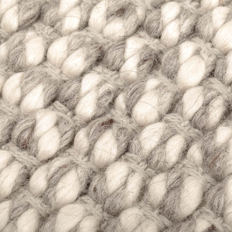 Teppich Teesta, Hellgrau, 100% Schurwolle | Hochwertige Wohnaccessoires