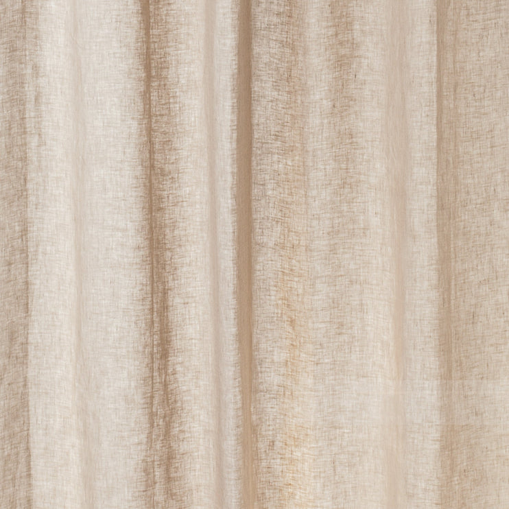 Cuyabeno curtain, beige, 100% linen | URBANARA curtains