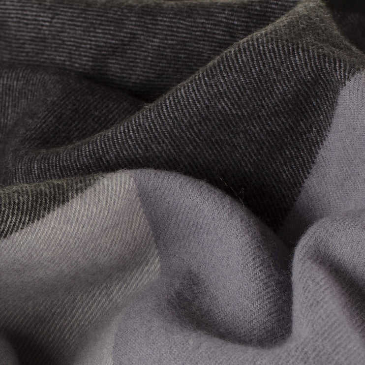 Caracas Merino Blanket black & grey & cream, 100% merino wool | High quality homewares