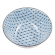 Onuma bowl, white & blue, 100% ceramic | URBANARA plates & bowls