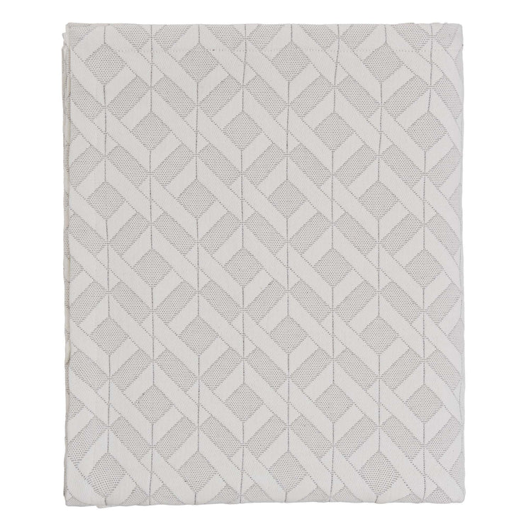 Aldeia quilt, light cream & black, 100% cotton
