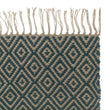 Dasheri runner, teal, 100% jute