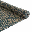 Dasheri rug, teal, 100% jute | URBANARA jute rugs