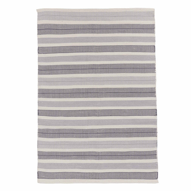 Vandani Rug in off-white & grey & dark grey blue | Home & Living inspiration | URBANARA