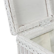 Wäschekorb Java, Weiß-Lackiert, 100% Rattan & 100% Baumwolle | URBANARA Wäschekörbe & Wäschetruhen