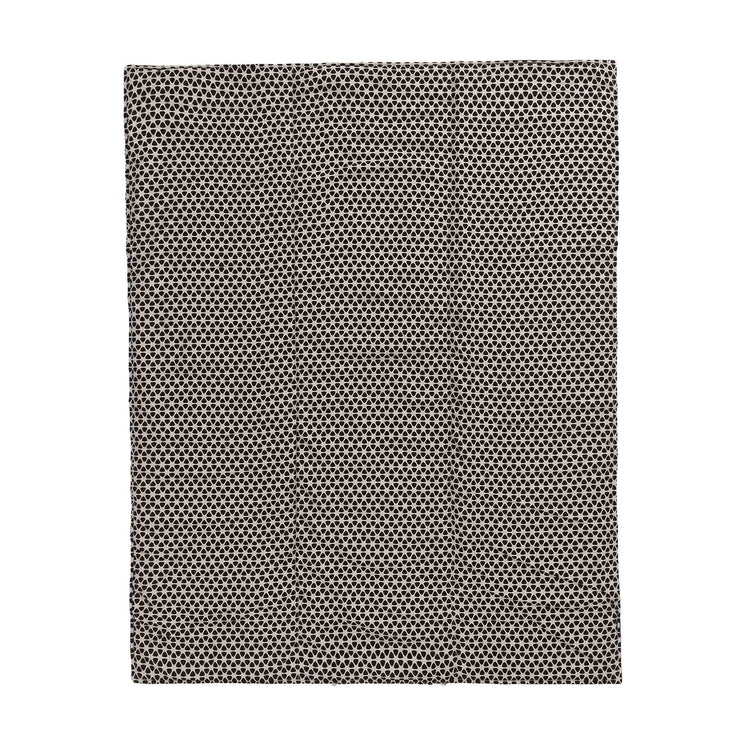 Picknickdecke Saldanha Schwarz & Natur, 75% Baumwolle & 25% Leinen | URBANARA Picknickdecken