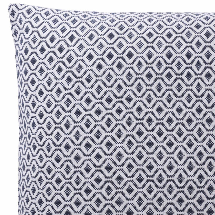 Kissenhülle Viana, Blaugrau & Weiß, 100% Baumwolle | URBANARA Kissenhüllen
