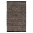 Odis rug, grey brown & off-white & black, 87% new wool & 9% cotton & 4% polyester | URBANARA wool rugs