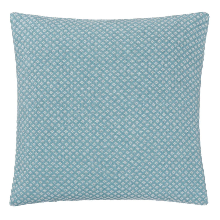 Decke Alashan, Minzgrün & Creme, 100% Kaschmirwolle | Hochwertige Wohnaccessoires