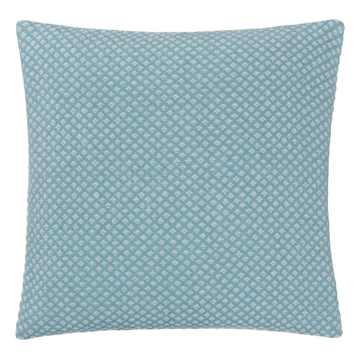 Alashan cushion cover, mint & cream, 100% cashmere wool