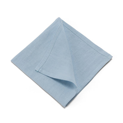 Serviette Teis, Hellblau, 100% Leinen
