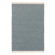 Loni rug, blue & off-white, 100% wool | URBANARA wool rugs