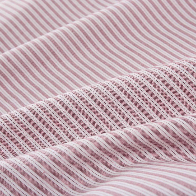 Kissenbezug Izeda Dunkelrot & Weiß, 100% Baumwolle | Hochwertige Wohnaccessoires