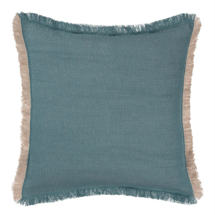 Decke Alkas in Graugrün & Steingrau aus 50% Leinen & 50% Baumwolle | Entdecken Sie unsere schönsten Wohnaccessoires