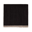 Alkas blanket, black & stone grey, 50% linen & 50% cotton