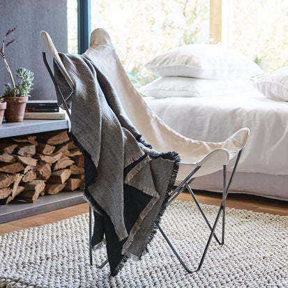 Black & Stone grey Alkas Decke | Home & Living inspiration | URBANARA