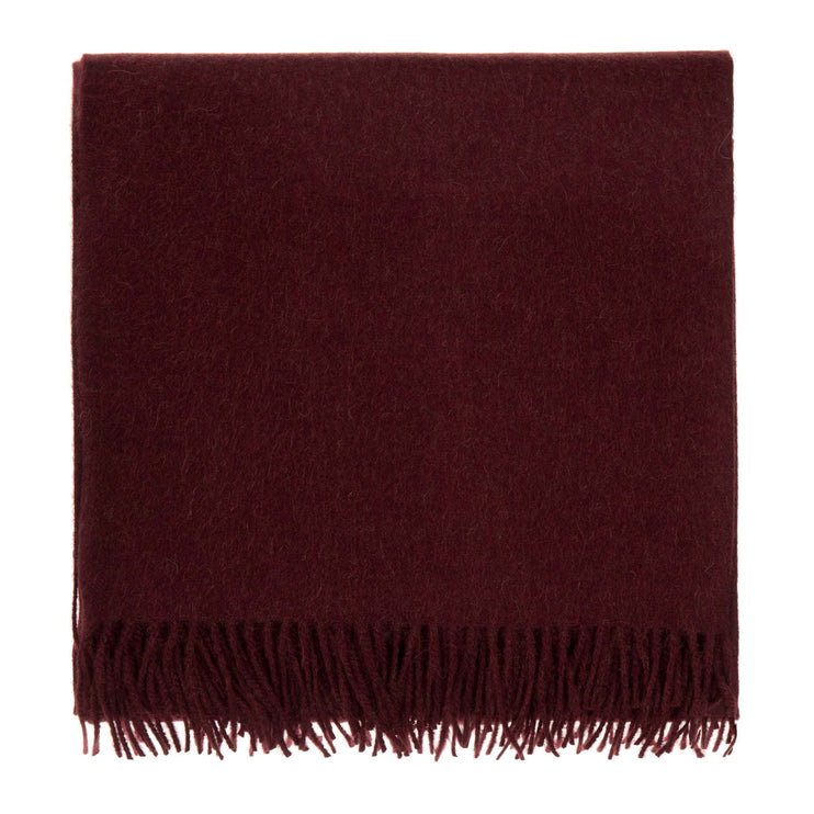 Alpakadecke Arica Weinrot, 100% Baby Alpakawolle