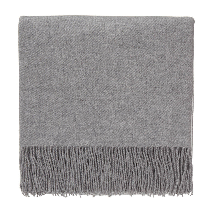 Almora blanket, light grey, 50% cashmere wool & 50% wool
