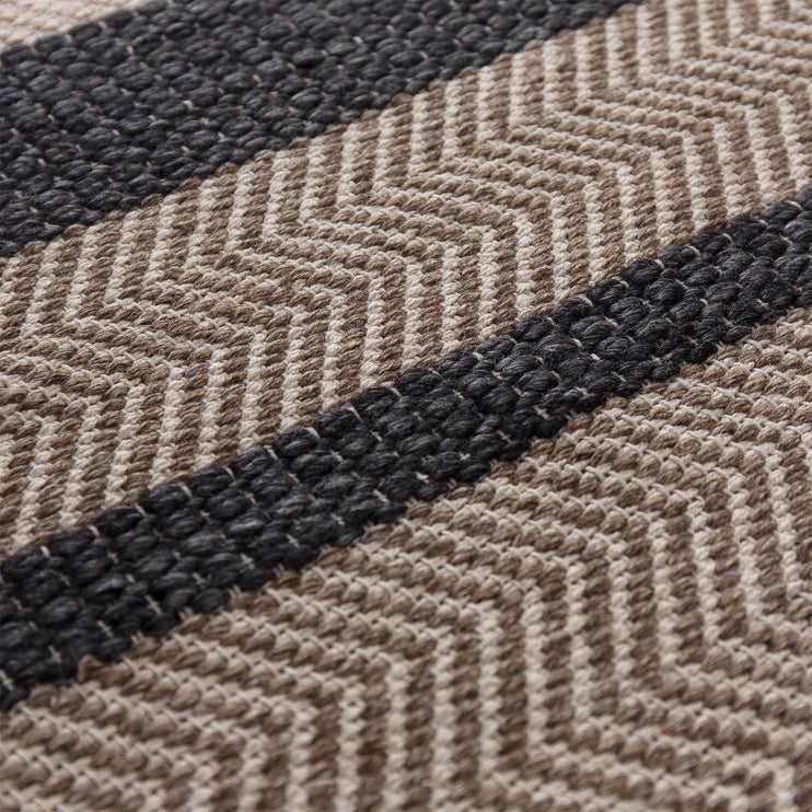 Alto rug, charcoal & beige & light brown, 35% wool & 35% cotton & 30% viscose |High quality homewares
