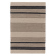 Alto rug, charcoal & beige & light brown, 35% wool & 35% cotton & 30% viscose | URBANARA wool rugs