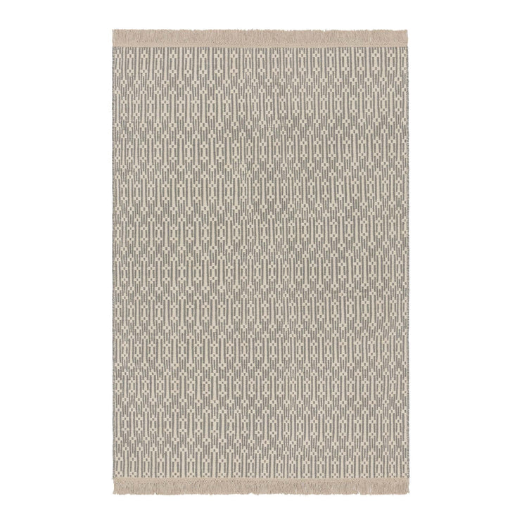 Lumaco rug, grey & off-white, 100% wool |High quality homewares