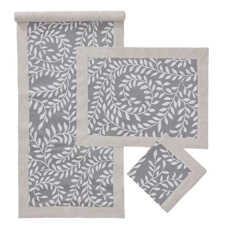 Tischset Eixoin Grau & Weiß & Natur | Schöne Ideen für Ihr Zuhause | URBANARA