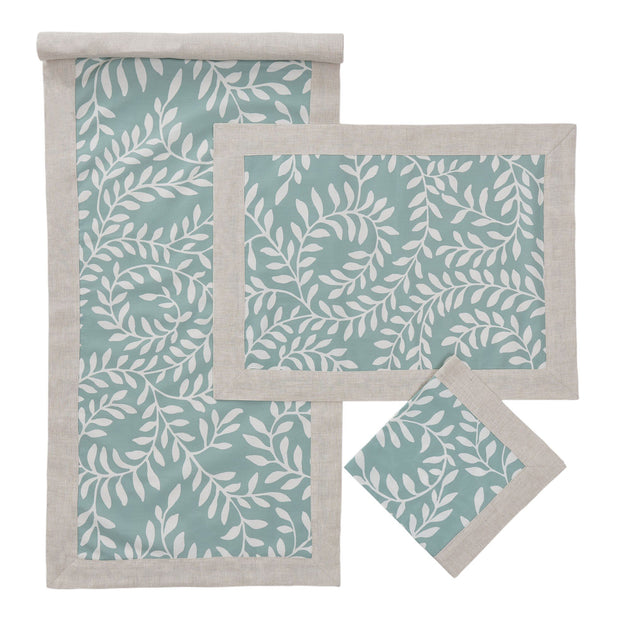 Grey green & White & Natural Eixo Tischläufer | Home & Living inspiration | URBANARA