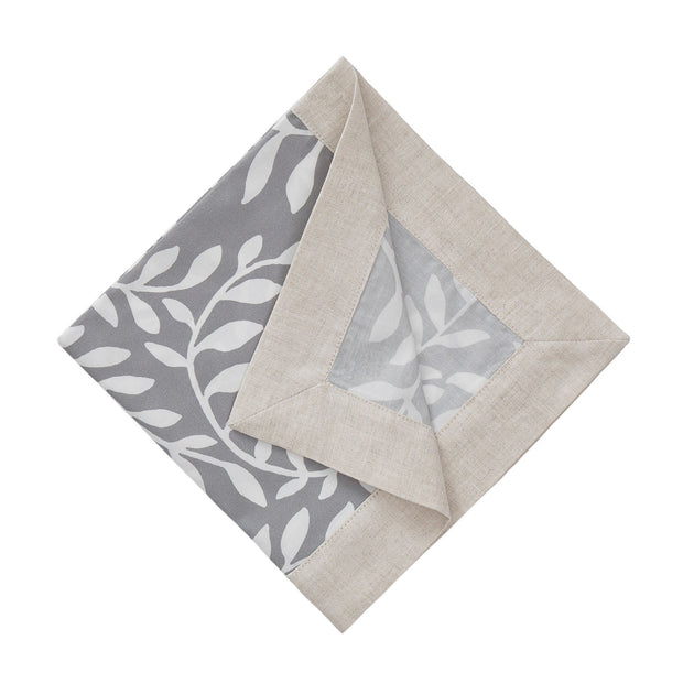 Serviette Eixoin Grau & Weiß & Natur | Schöne Ideen für Ihr Zuhause | URBANARA