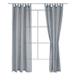 Vorhang Cuyabeno, Hellblau, 100% Leinen