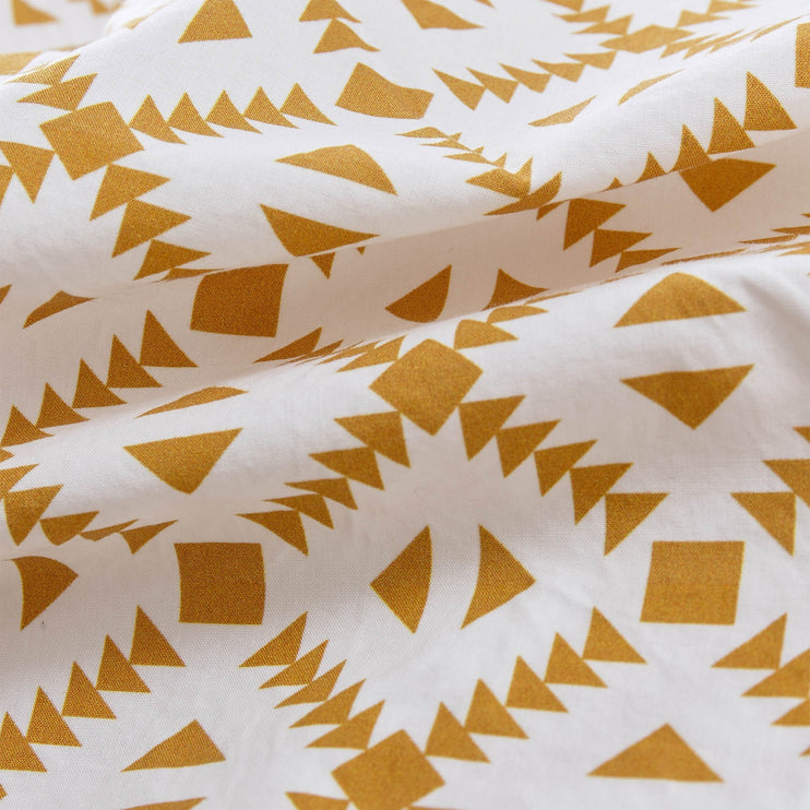 Arouca Pillowcase white & mustard, 100% cotton | High quality homewares