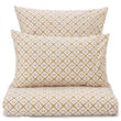 Arouca Pillowcase white & mustard, 100% cotton