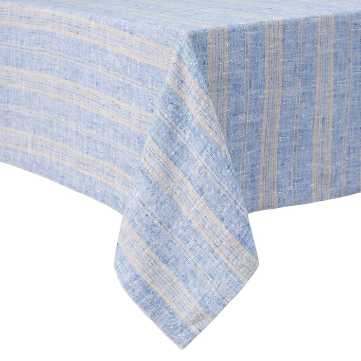 Lusis place mat in light blue & natural, 100% linen |Find the perfect placemats