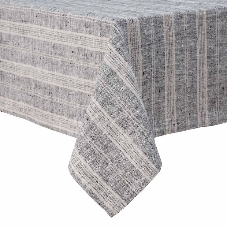 Lusis place mat in black & natural, 100% linen |Find the perfect placemats