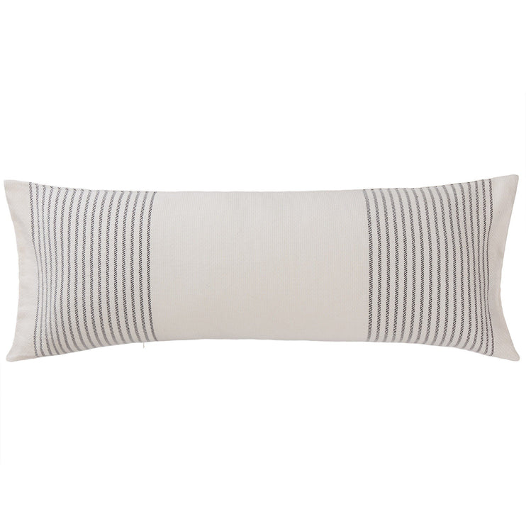 Kadan cushion cover, cream & black, 50% linen & 50% cotton