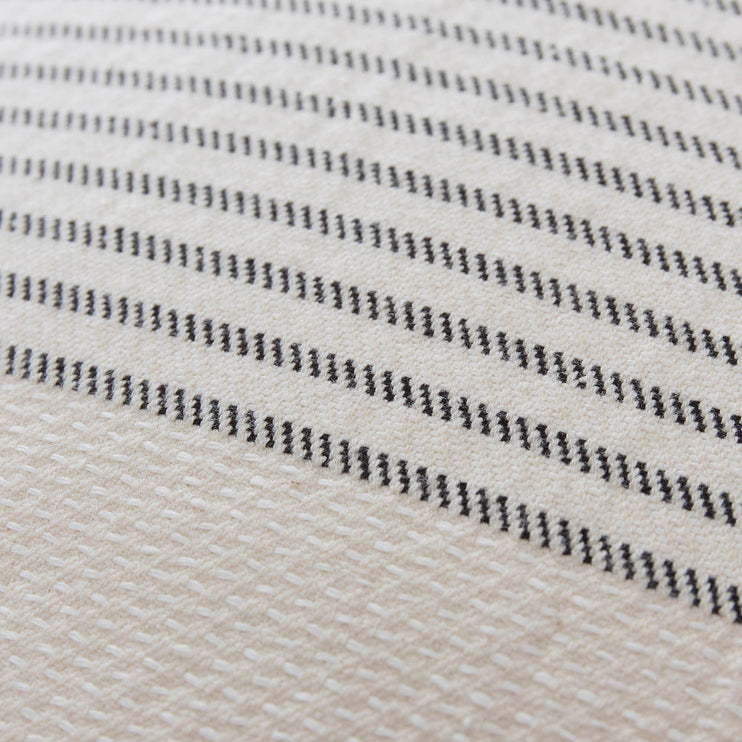 Kadan cushion cover in cream & black, 50% linen & 50% cotton |Find the perfect cushion covers