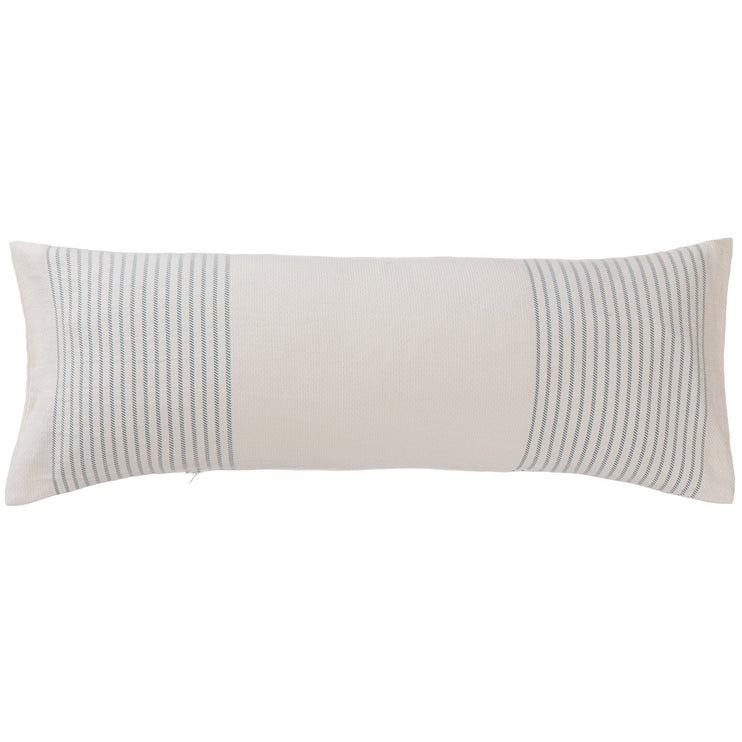 Kadan cushion cover, cream & grey green, 50% linen & 50% cotton