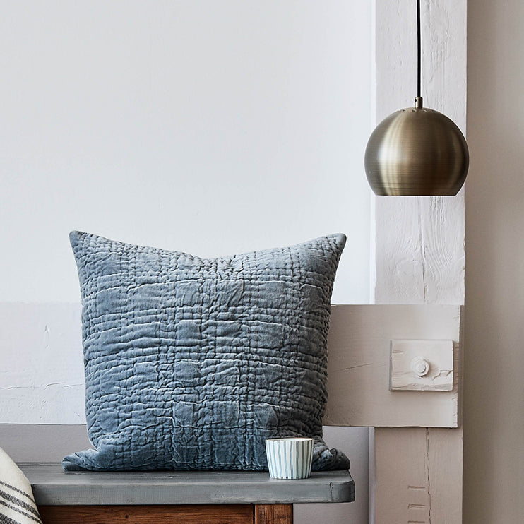 Kissenhülle Samana, Grüngrau, 100% Baumwolle | URBANARA Kissenhüllen