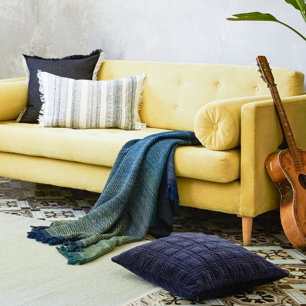 Kissenhülle Samanain Dunkelblau | Schöne Ideen für Ihr Zuhause | URBANARA