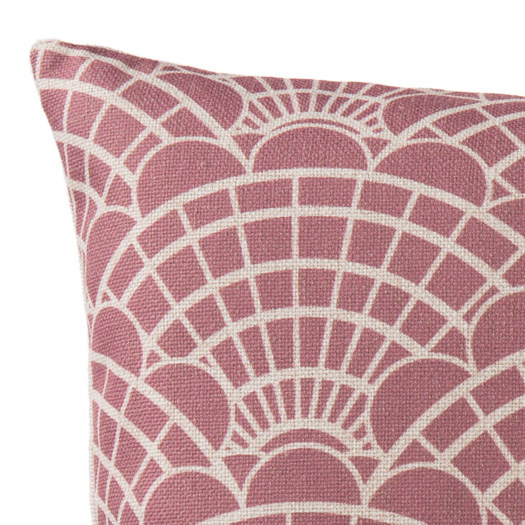 Lune cushion cover, dusty pink & natural, 100% linen | URBANARA cushion covers