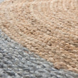 Nandi rug in natural & light grey blue, 100% jute |Find the perfect jute rugs
