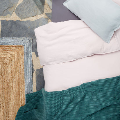 Natural & Light grey blue Nandi Läufer | Home & Living inspiration | URBANARA