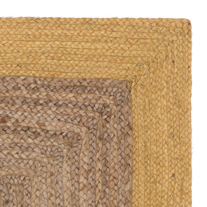 Läufer Nandi, Natur & Senfgelb, 100% Jute