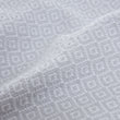 Mondego blanket, light grey & white, 100% cotton | URBANARA cotton blankets