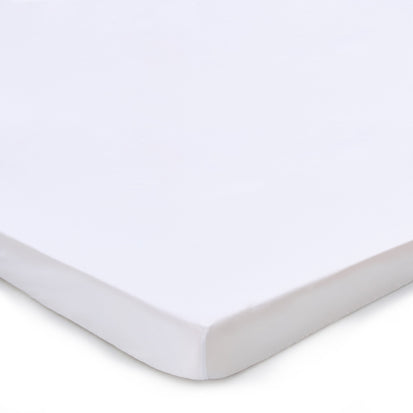 Marseille fitted sheet, white, 100% cotton