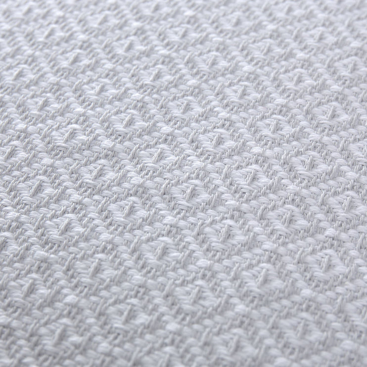 Kissenhülle Mondego, Hellgrau & Weiß, 100% Baumwolle | Hochwertige Wohnaccessoires