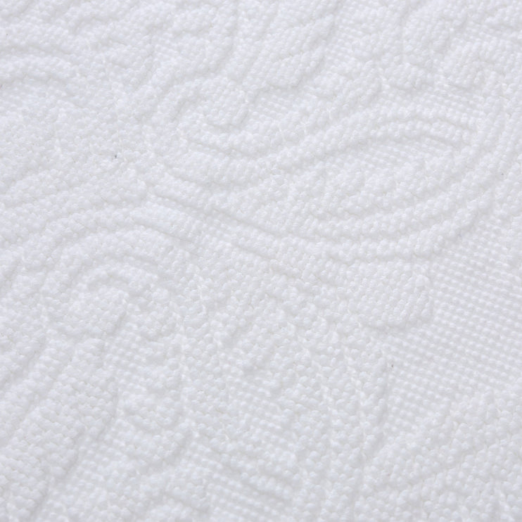 Marvao bath mat, white, 100% cotton | URBANARA bath mats