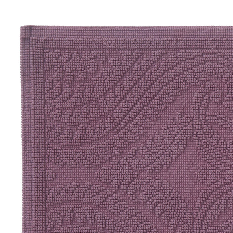 Marvao bath mat, aubergine, 100% cotton | URBANARA bath mats